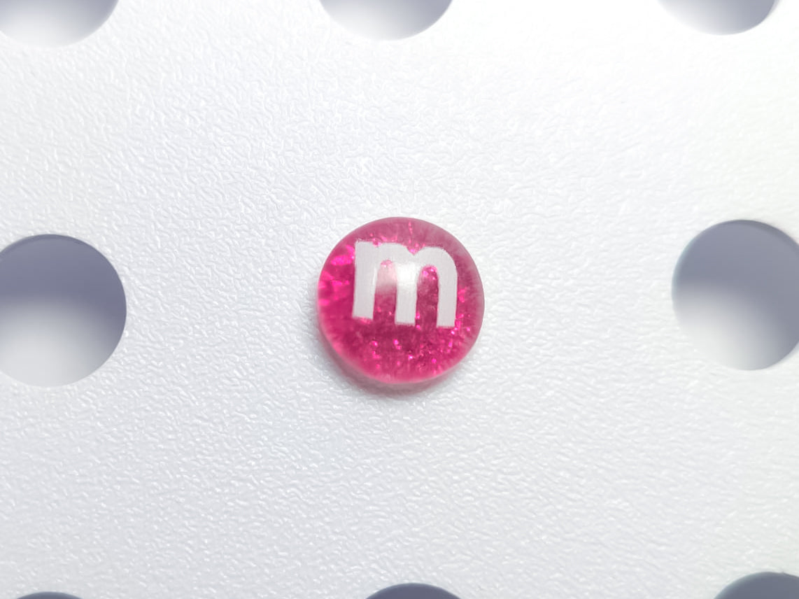 Glitter M&M Candy Clog Charms
