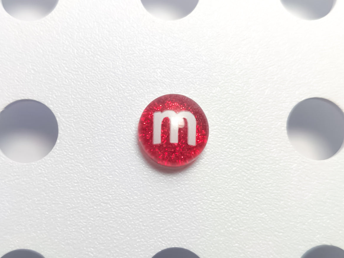 Glitter M&M Candy Clog Charms