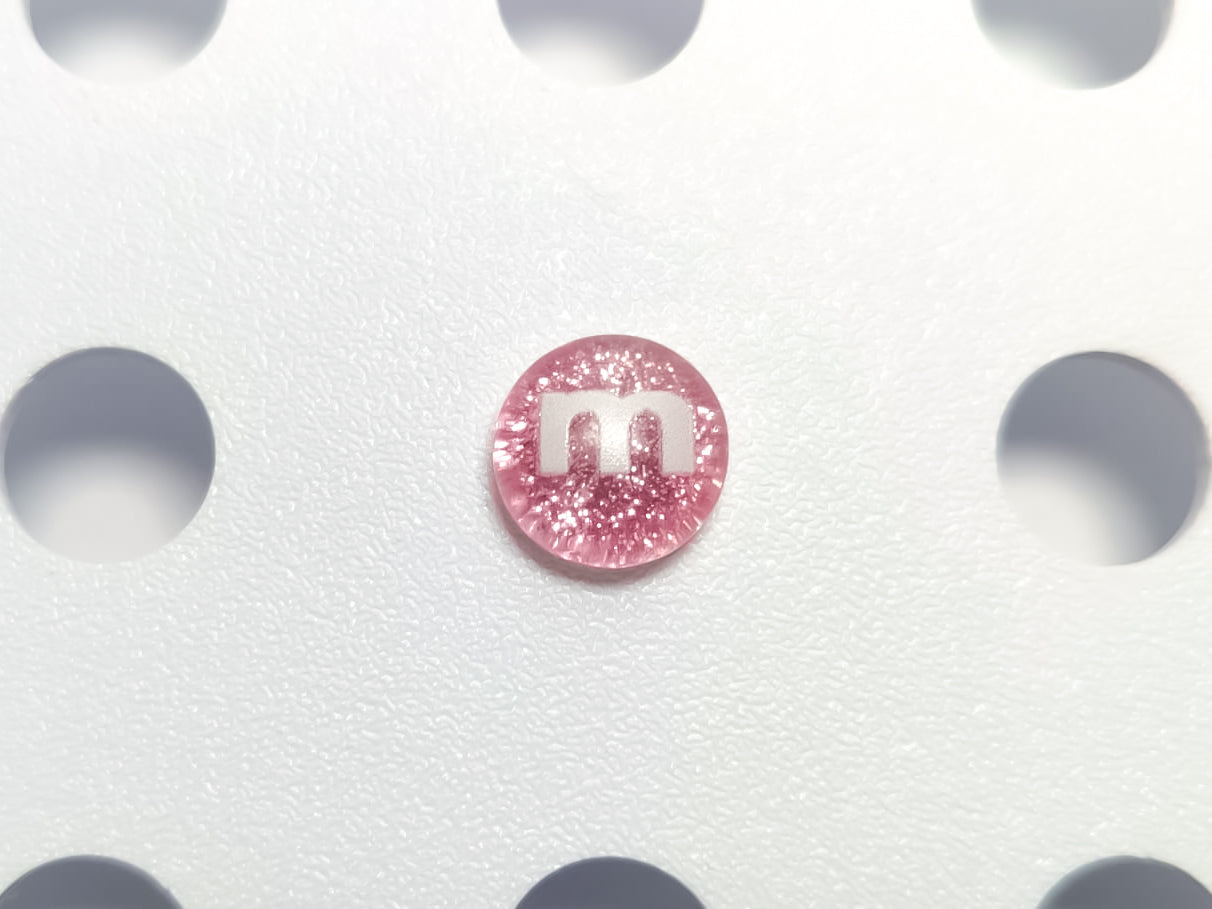 Glitter M&M Candy Clog Charms