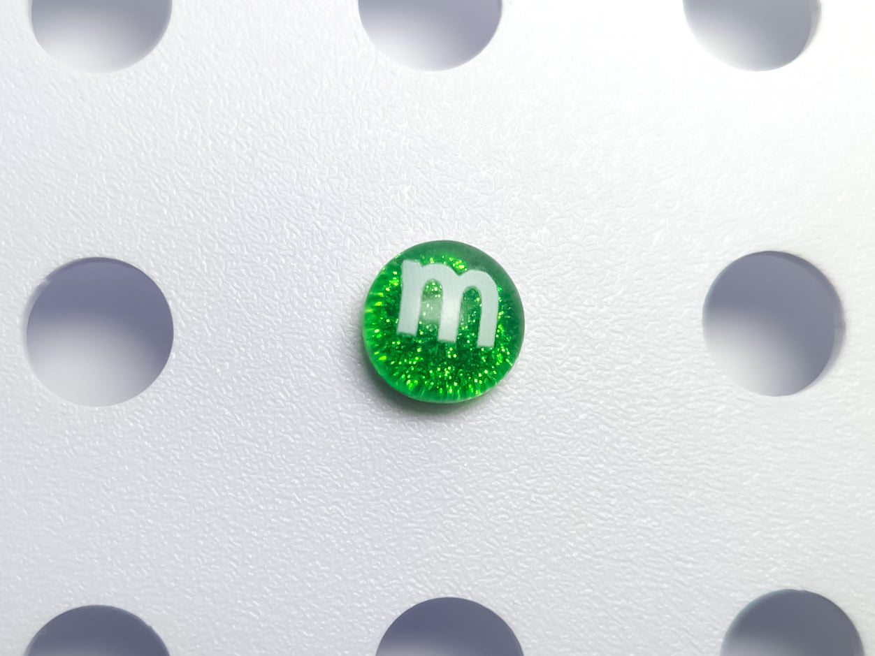 Glitter M&M Candy Clog Charms