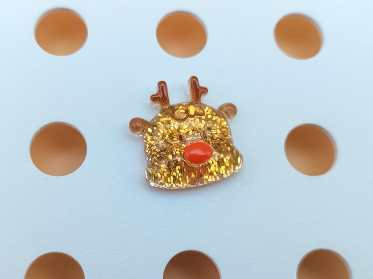 Christmas Glitter Clog Charms