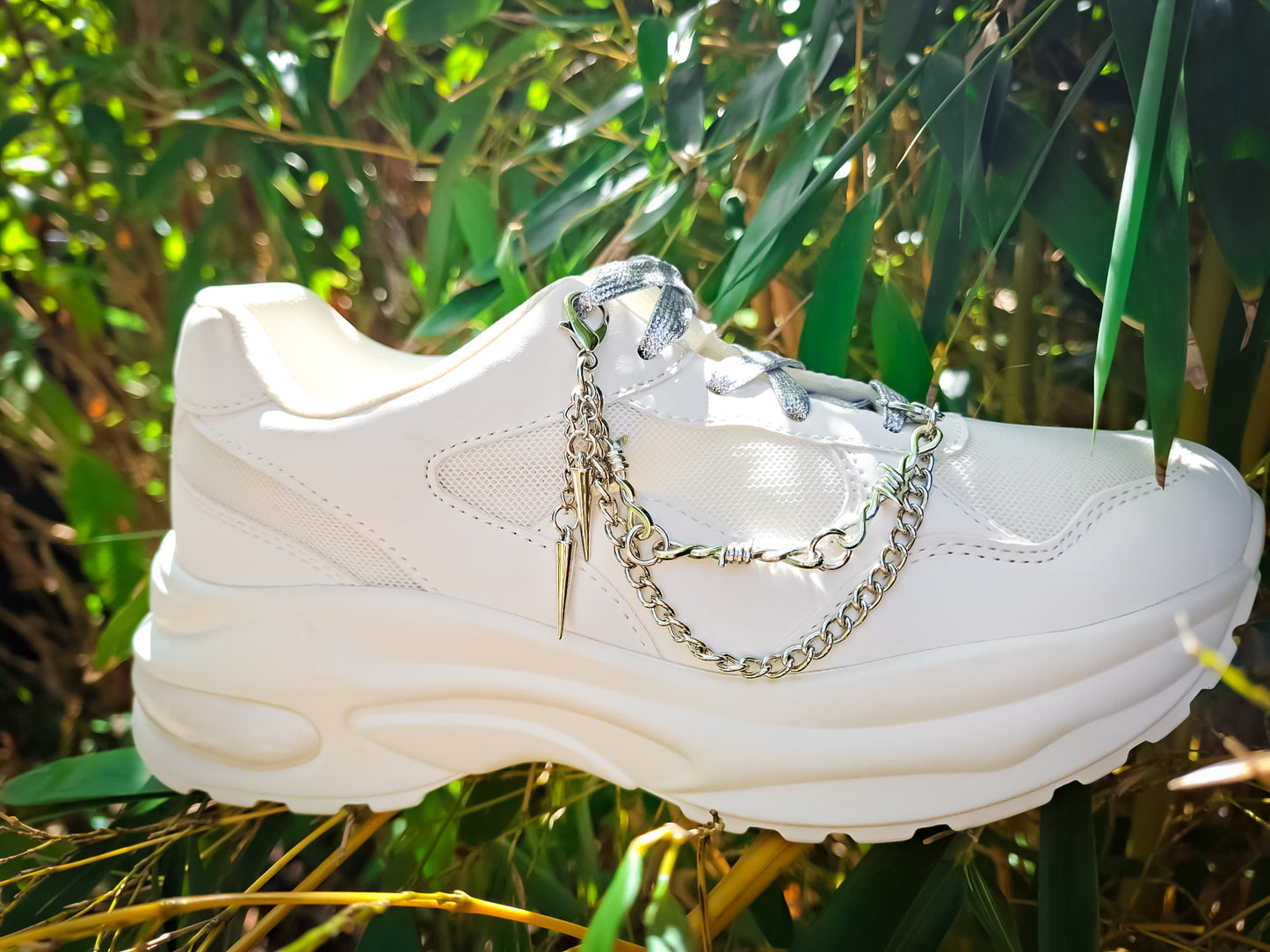 Spike & Barbed Shoe Chains 2pc Set