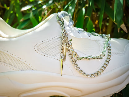 Spike & Barbed Shoe Chains 2pc Set