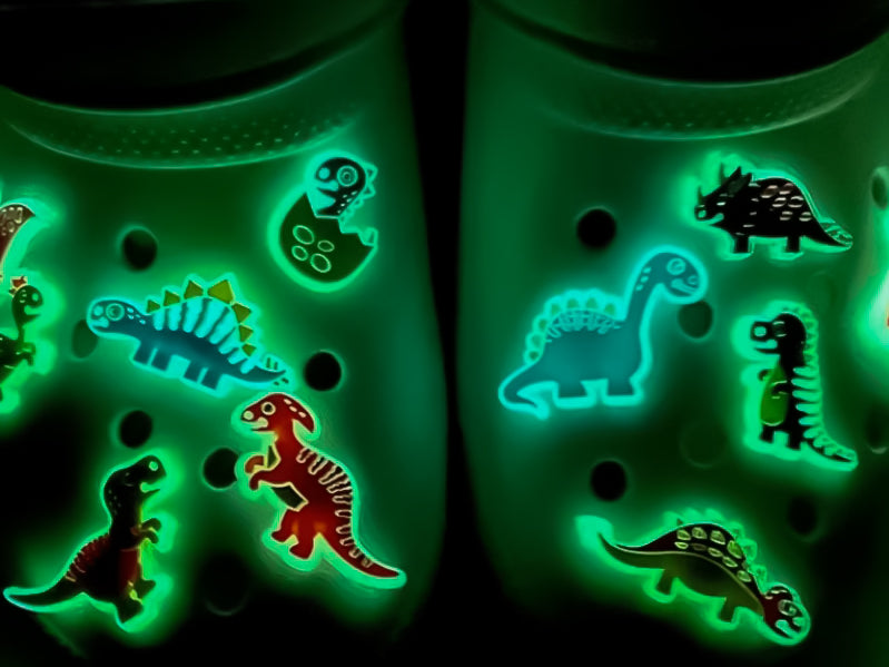 Luminous Dinosaur Clog Charms