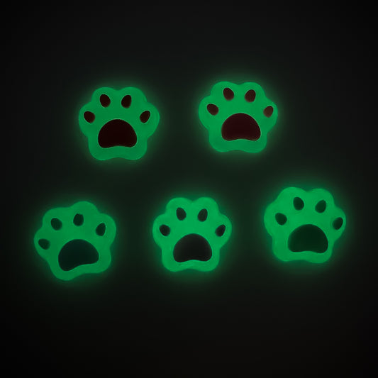 Luminous Paw Print Clog Charms
