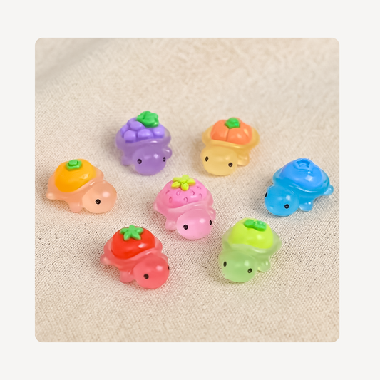 Fruit Turtle Clog Charms