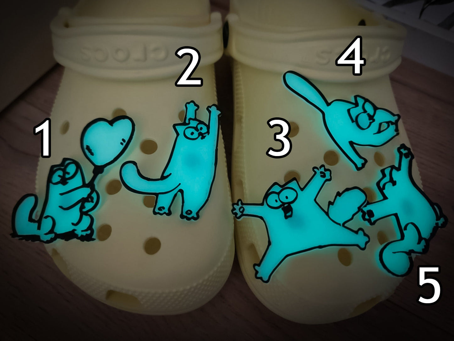 Cartoon Cat Clog Charms