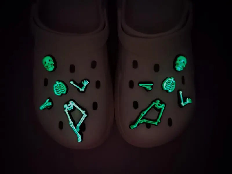 Halloween Skeleton Clog Charms 5pc Set