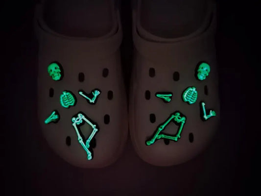 Halloween Skeleton Clog Charms 5pc Set