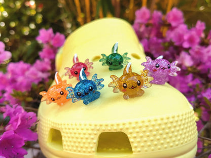 Glitzer-Axolotl-Clog-Anhänger