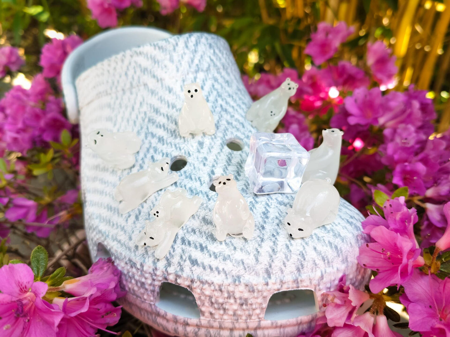 Polar Bears Clog Charms 5pc Set