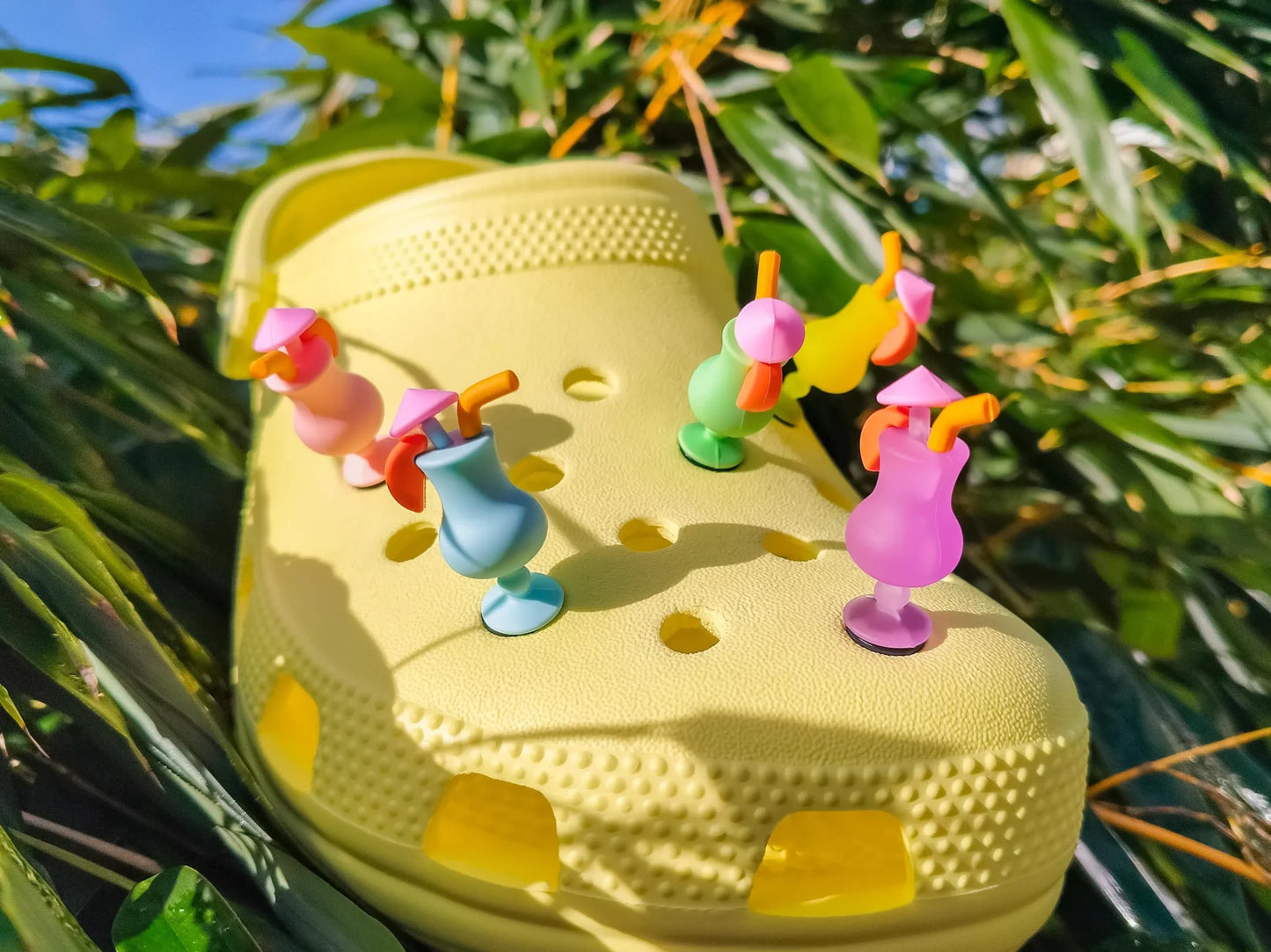 Beach Cocktail Clog Charms