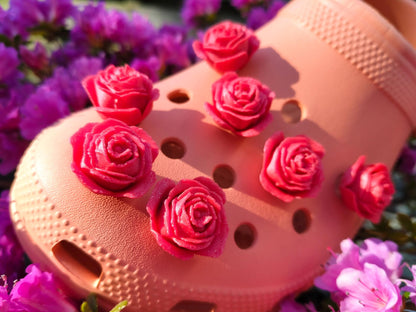 Rose Flower Clog Charms