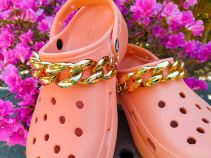 Goldene Clog-Ketten, 2er-Set