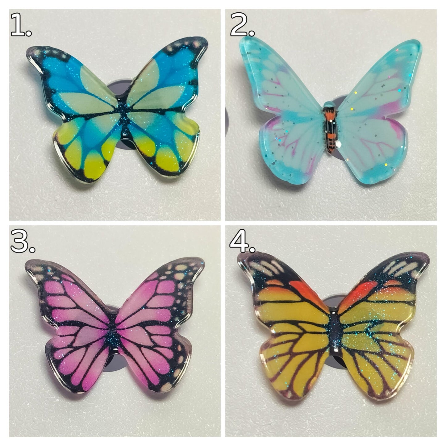 Butterfly Clog Charms