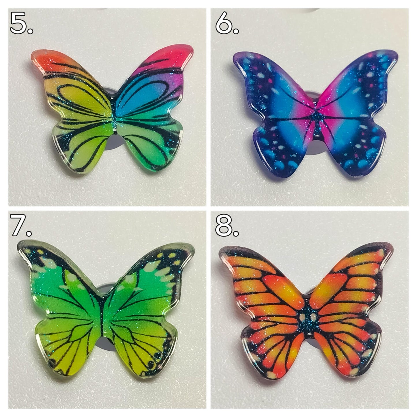 Butterfly Clog Charms