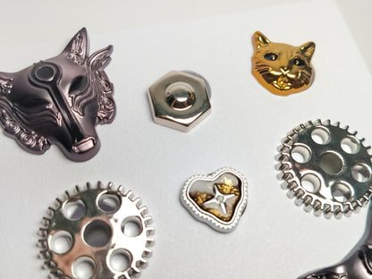 Steampunk Clog Charm 10pc Set
