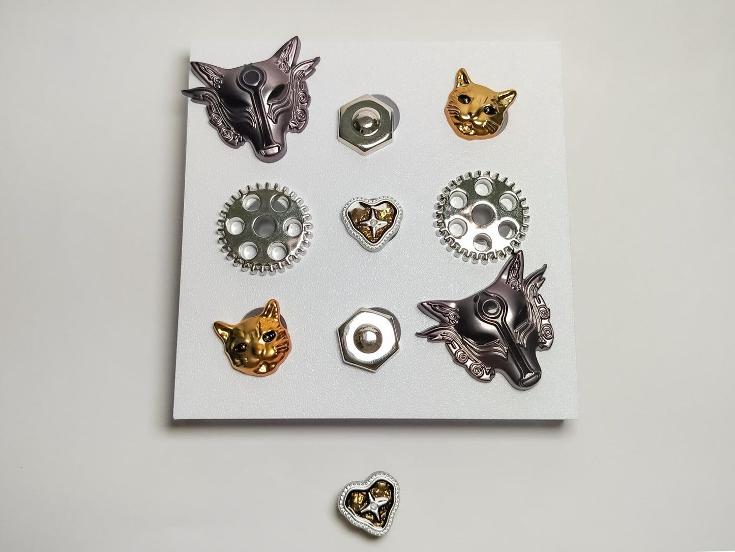 Steampunk Clog Charm 10pc Set