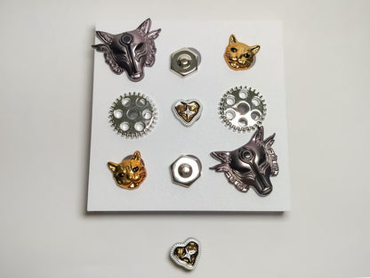 Steampunk Clog Charm 10pc Set