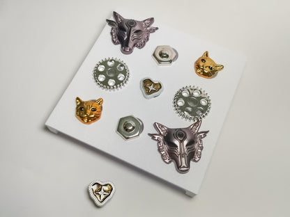 Steampunk Clog Charm 10pc Set