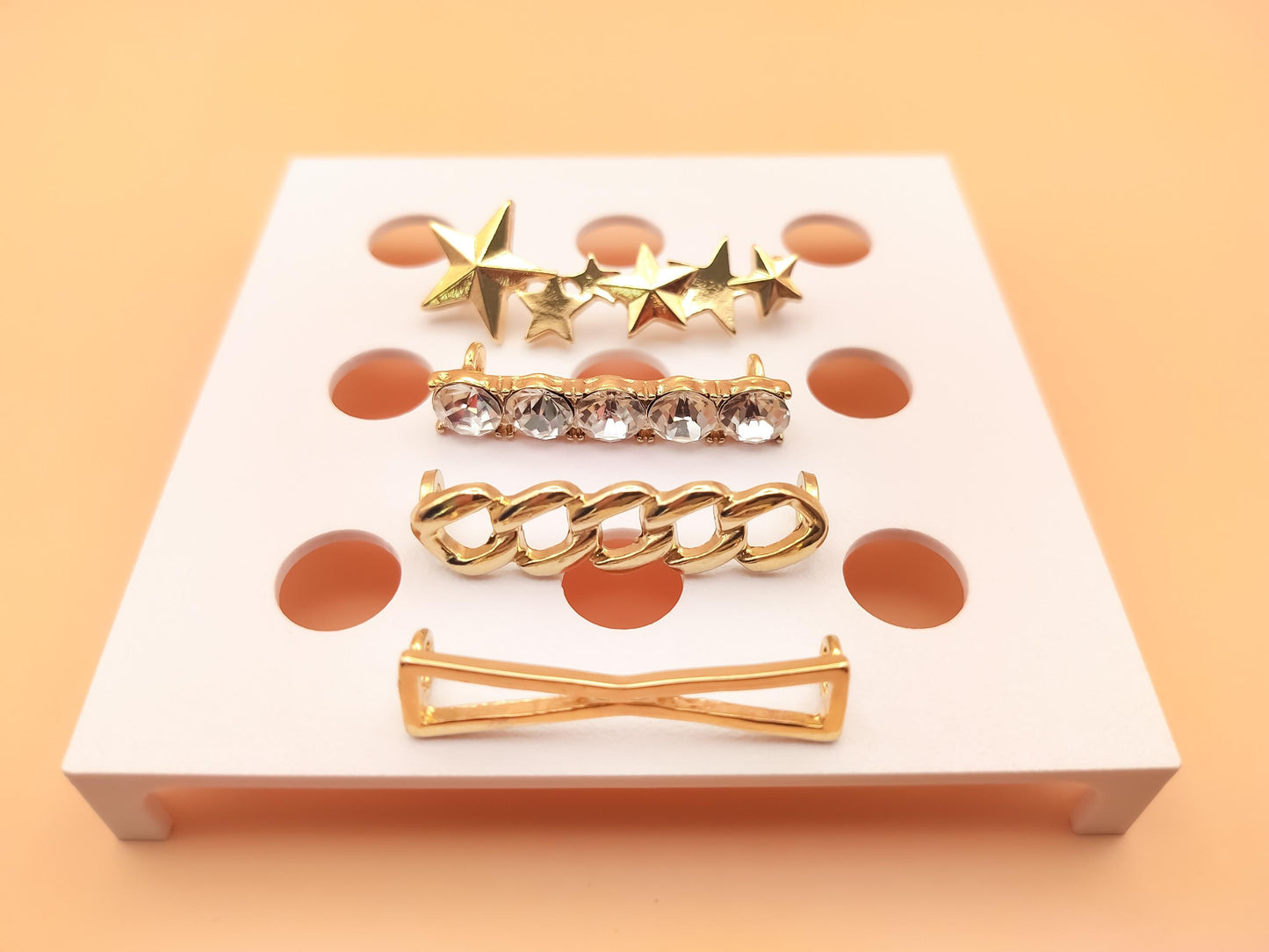 Shoelace Jewelry Clips 4pc Set
