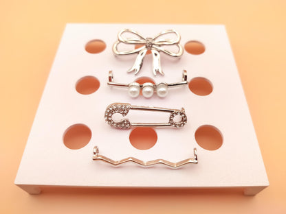 Shoelace Jewelry Clips 4pc Set