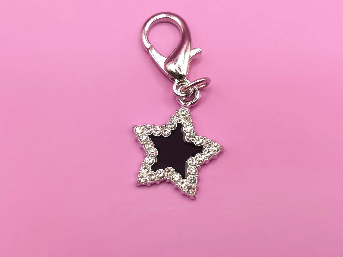 Silvery Star Shoe Charms