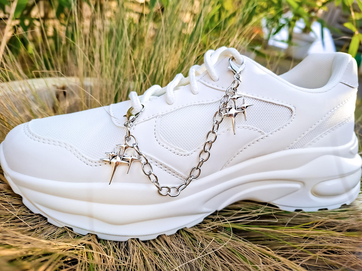 Star Pendant Shoe Chains 2pc Set