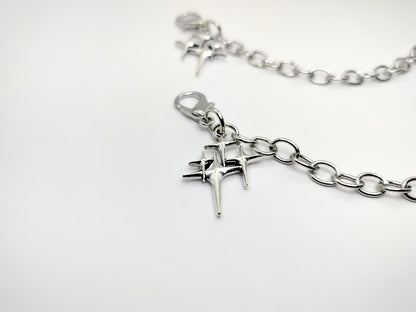 Star Pendant Shoe Chains 2pc Set