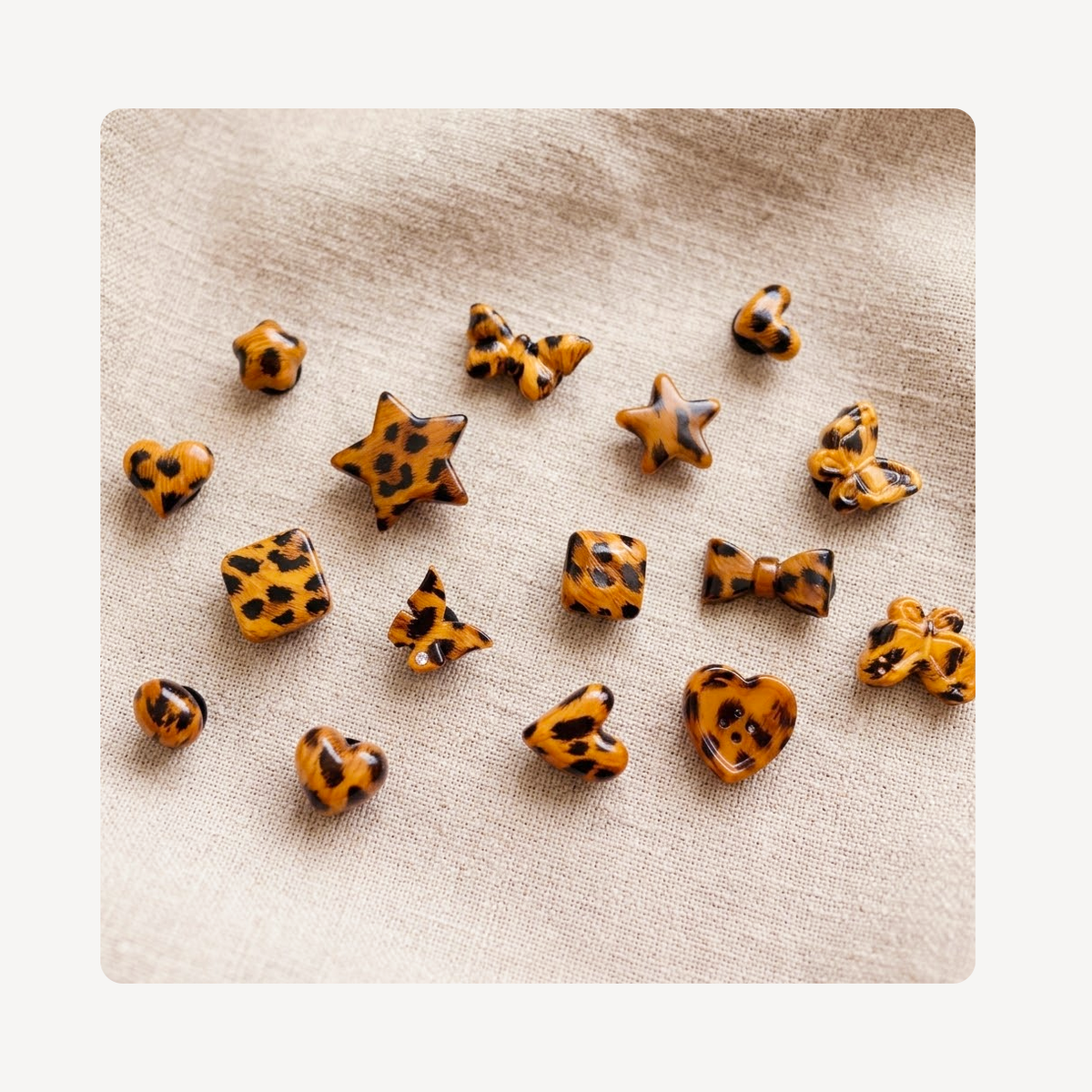 Leopard Print Clog Charm 16pc Set