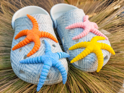 Flexi Starfish Croc Charm
