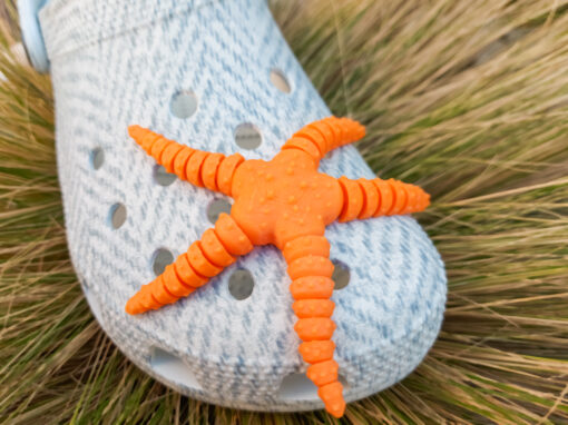 Flexi Starfish Croc Charm - Image 4