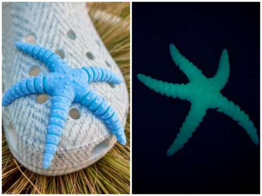 Flexi Starfish Croc Charm - Image 2