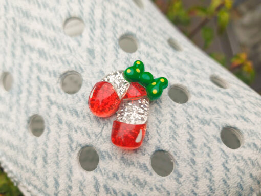 Christmas Glitter Croc Charms - Image 5
