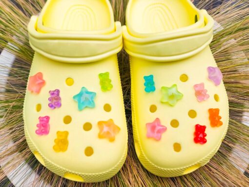Gummy Bears & Stars Croc Charms 14pc Set