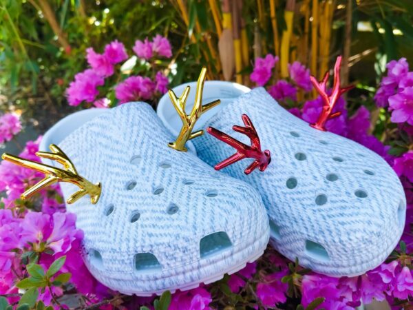 Reindeer Antler Croc Charms