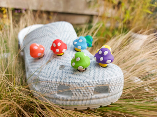 Enchanted Mushroom Croc Charms
