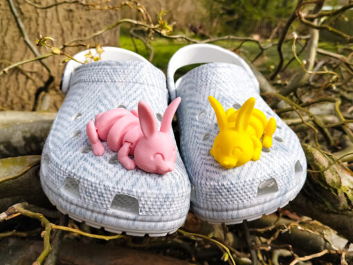 Flexi Bunny Croc Charm