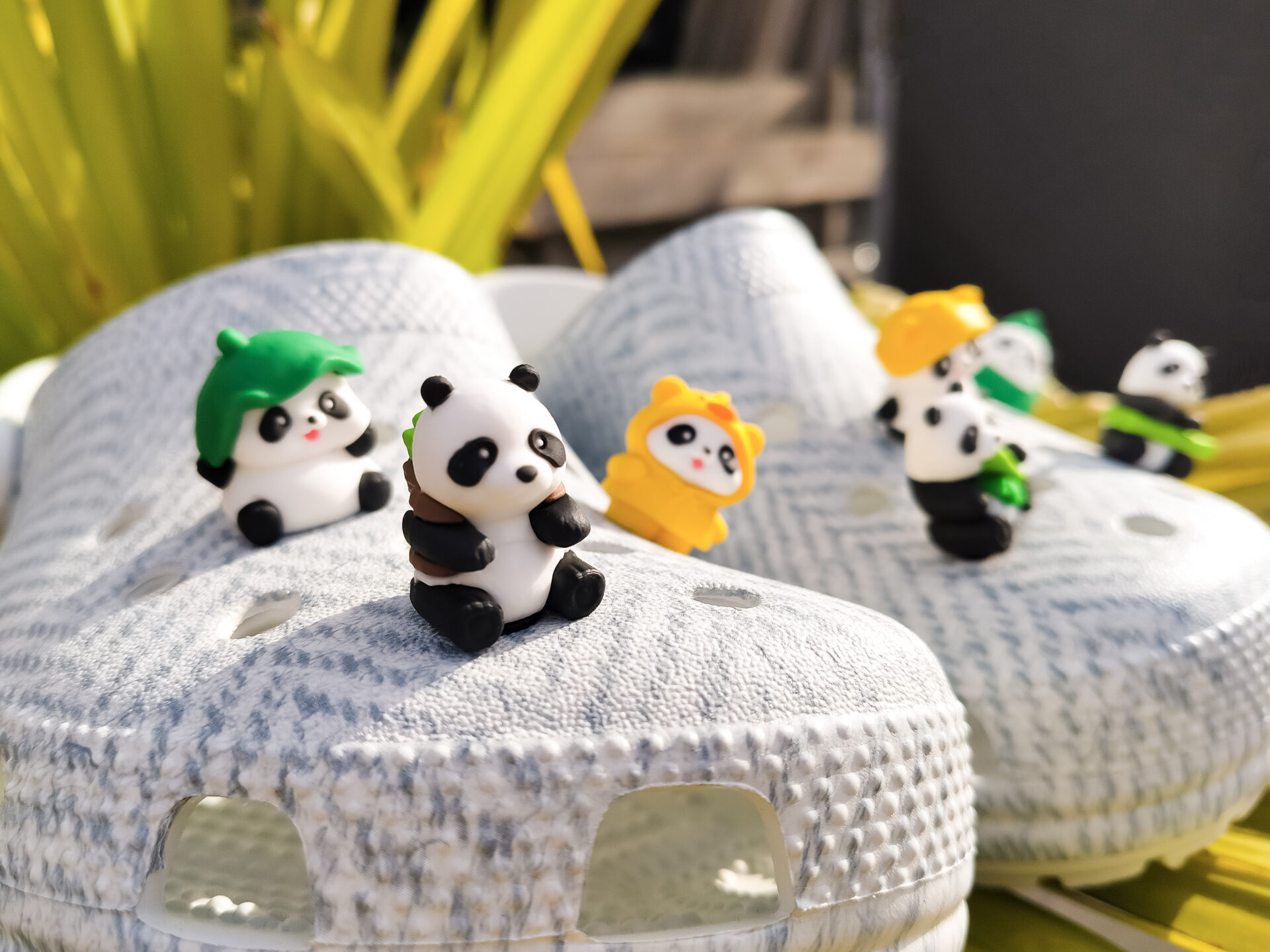 Panda Party Croc Charms