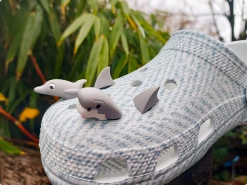 Shark & Dolphin 3D Croc Charms
