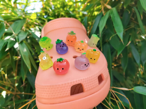 Luminous Veggie Croc Charms