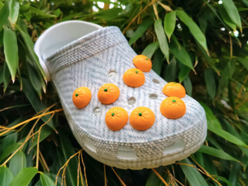 Mini Orange Croc Charms