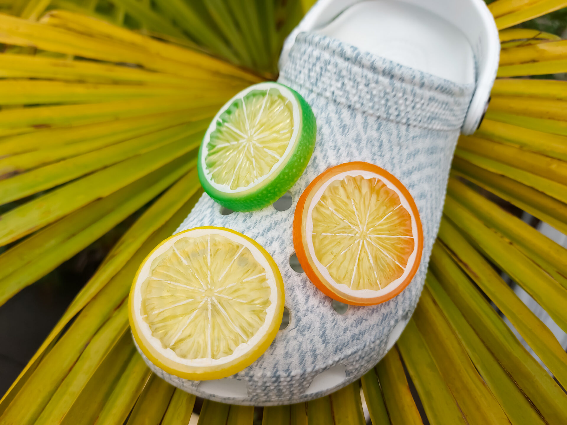 Citrus Slice Croc Charms