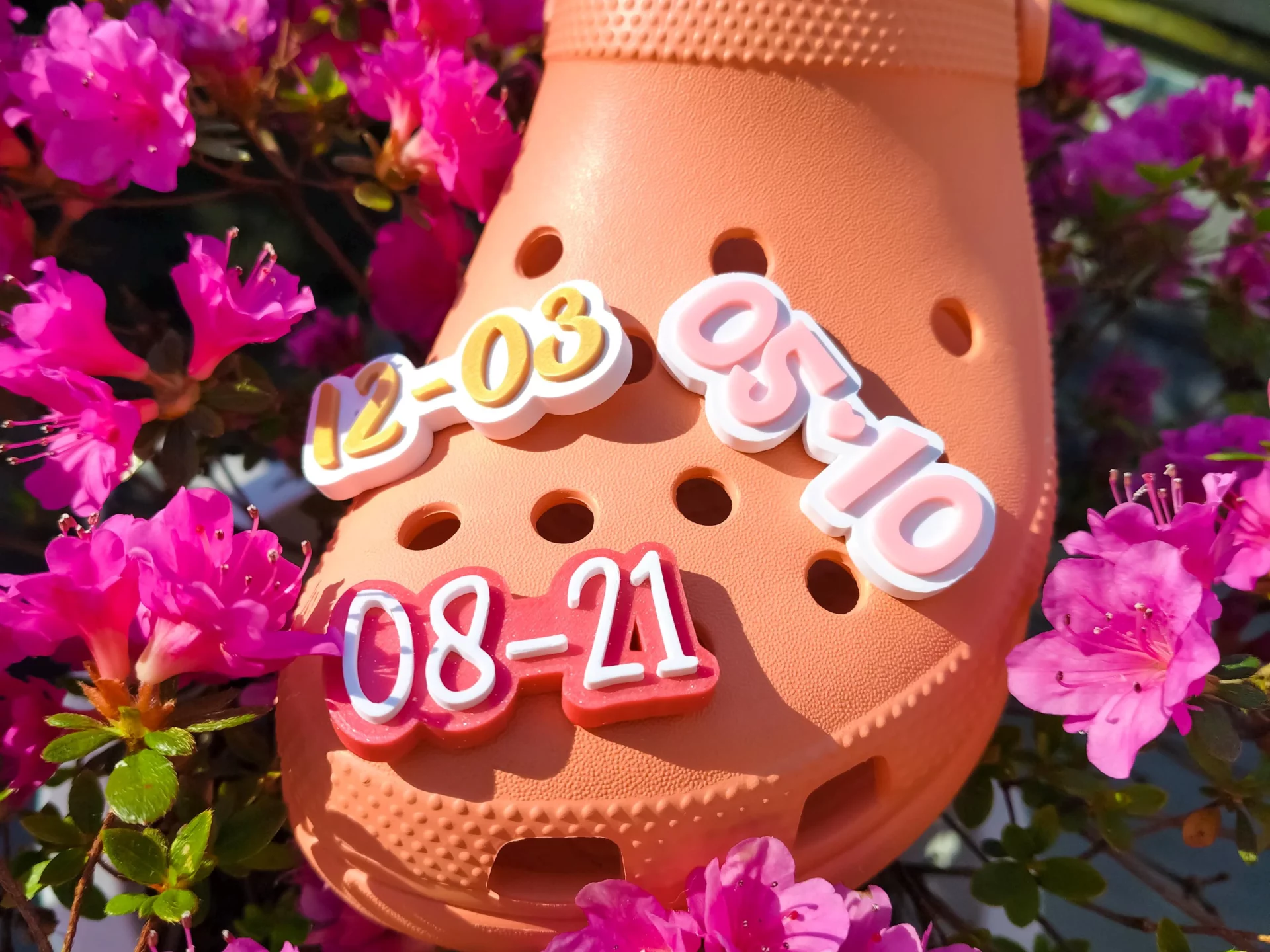 Personalized Date Croc Charms